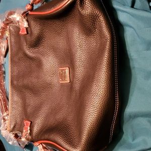 DOONEY & BOURKE GRAIN TASSEL Purse black/brown